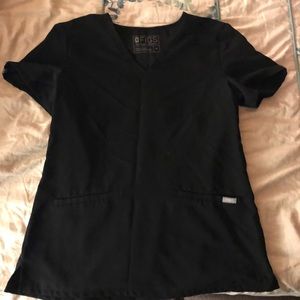 FIGS Black Scrub Top